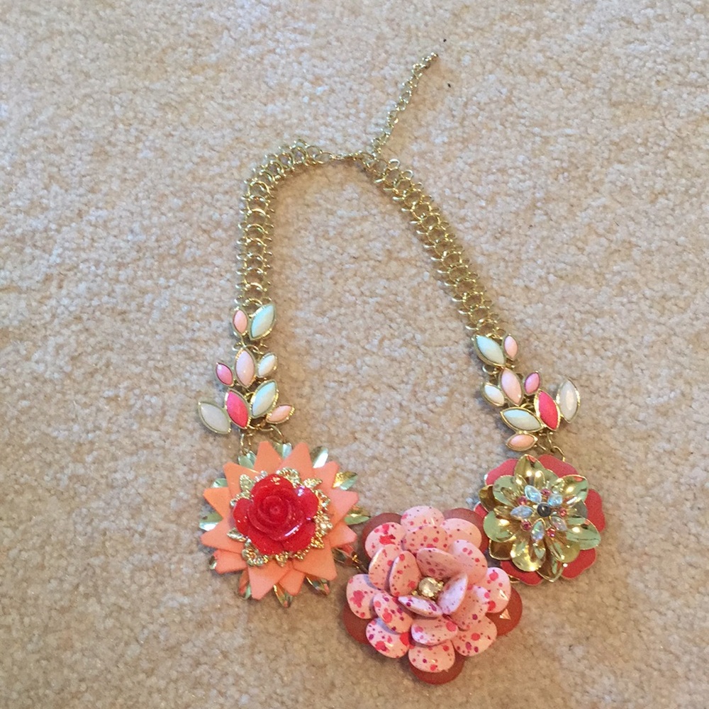 Large bright colored gold necklace from Macy’s